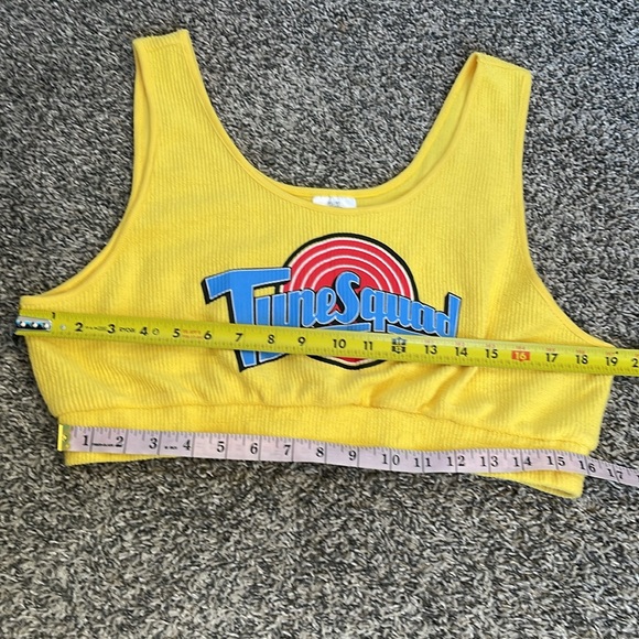 Space Jam Tune Squad Yellow Graphic Crop Tank Top crop top XXL - Picture 1 of 10